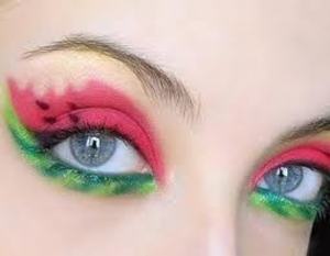 This is a real easy way to get Summer Fun Started!! I did this on my friend and thought, 'Wow, this is like REALLY cute!' Lovely Hot Pink and Lime Green Eye Shadow! Tutorial Coming SOON!