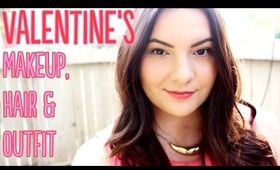 Soft & Pretty Valentine's Day Makeup, Hair, & Outfit | OliviaMakeupChannel