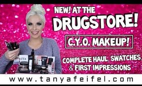 NEW! At The Drugstore! C.Y.O. Makeup! | Complete Haul, Swatches, & First Impressions | Tanya Feifel