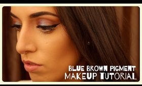 MAC Blue Brown Pigment ♡ Makeup Tutorial