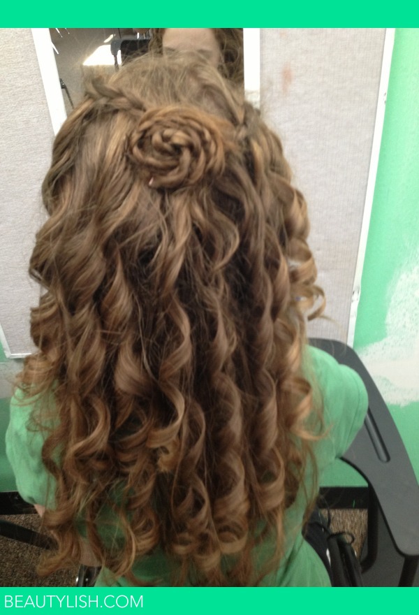 Waterfall and flower braid. | Ashley Z.'s Photo | Beautylish