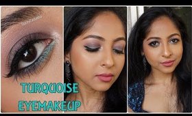 Soft Smokey Eyes with Pop of Turquoise | Sigma Smoke Screen Palette | Stacey Castanha