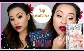 Bésame Cosmetics Snow White & The 7 Dwarfs Lipstick Set | Lip swatches