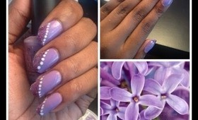 Spring Lilac Nail Tutorial | Spring Collab!