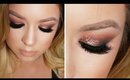 Glam Warm Bronzey Smokey Eye Makeup Tutorial