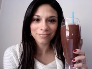 I enjoy drinking a healthy smoothie/shake made of raw fruits and vegetables! (My dad's creation) 