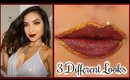 First Time Trying Lip Art | 3 New Looks
