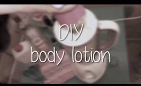 DIY body lotion by queenlila.com