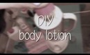 DIY body lotion by queenlila.com