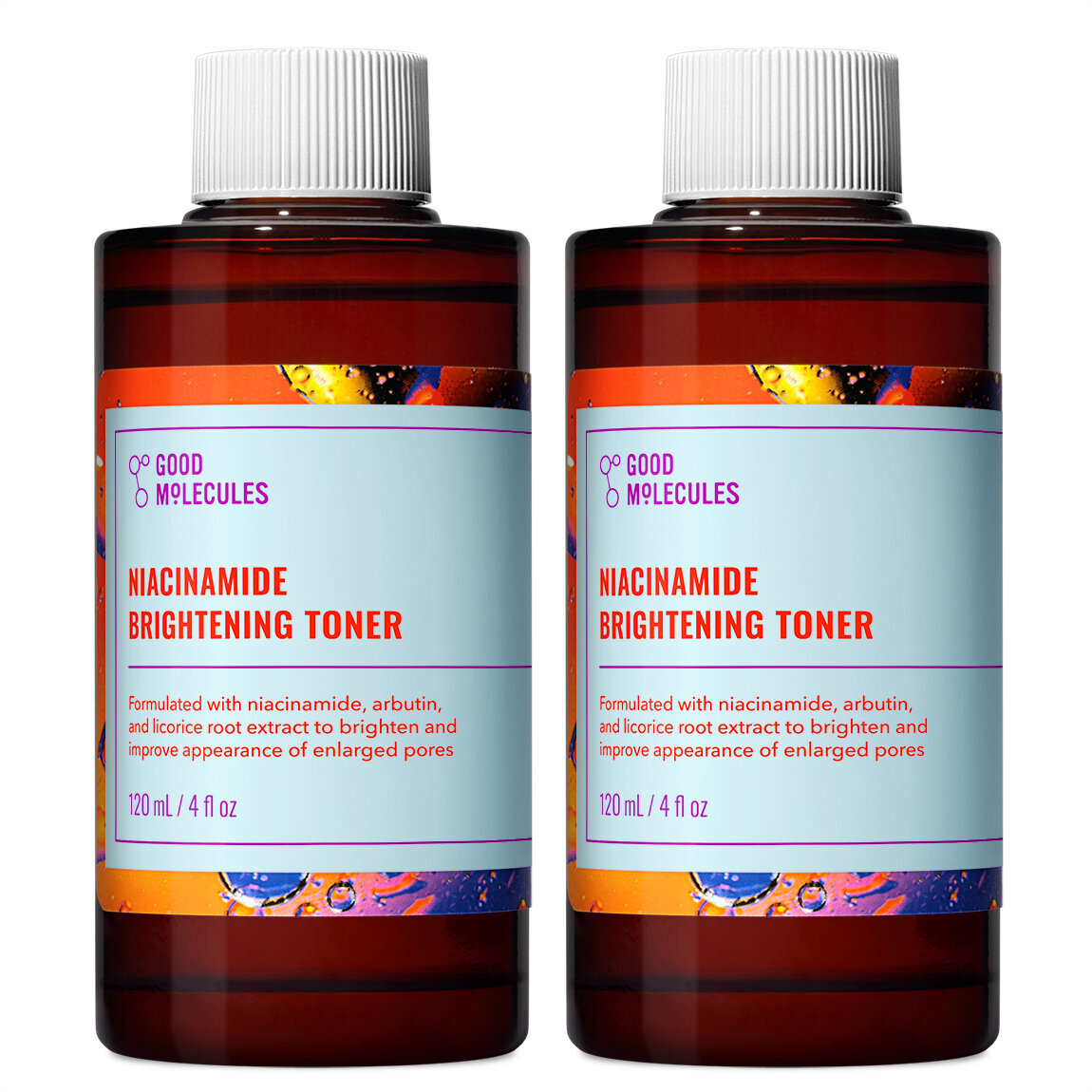 Good Molecules Niacinamide Brightening Toner 120ml (2-Pack) | Good