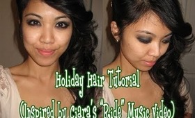 Last Minute Holiday Hair Tutorial (Inspired by Ciara's Ride Music Video)