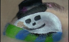 Frosty The Snowman Inspired Eye Makeup