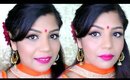 Durga Pooja Navratri Indian Makeup Look | SuperPrincessjo