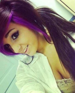 Black Hair With Purple Highlights Beautylish