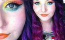 Quick & Simple Wearable Rainbow Eyeshadow using BSC Rainbow Palette