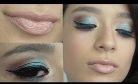Turquoise Eyes & Nude Lips Tutorial