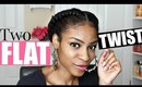 Two Flat Twists on Natural Hair► Protective Style