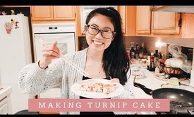 MAKING CHINESE TURNIP CAKE | COOK WITH ME