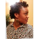 my first bantu knot twist out 