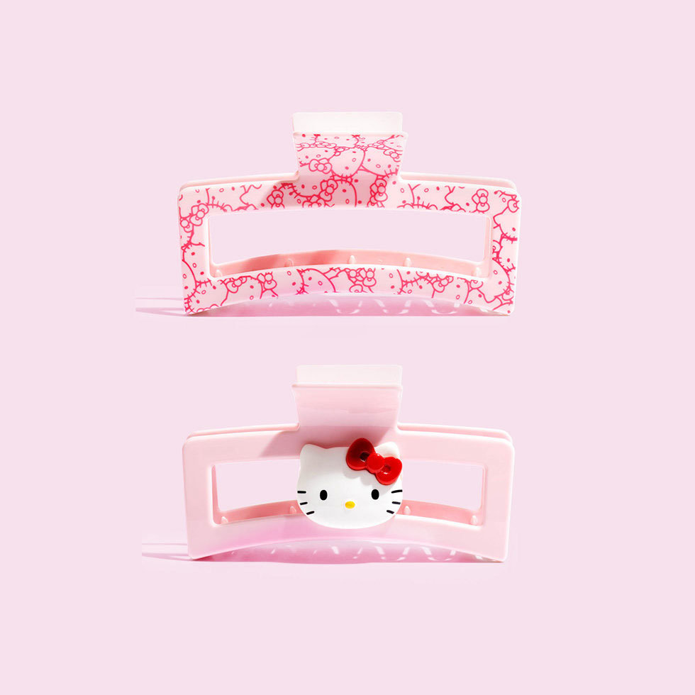 Hello Kitty x Kitsch Recycled Plastic Jumbo Open Shape Claw Clip