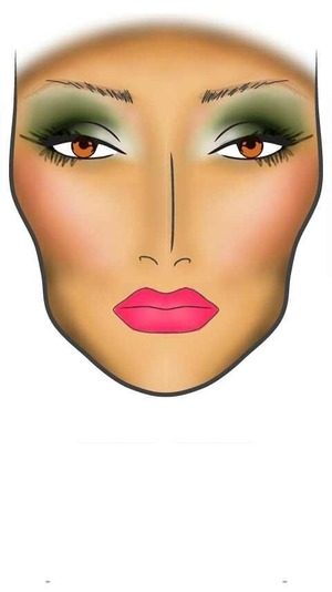 #MAC #makeup #glamzy #facechart #watermelon 