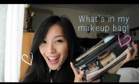 What's in My Travel Makeup Bag? ♡ Mix of Japanese, Korean, & American Makeup!