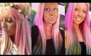 ❤DIY Unicorn Hair - Pastel Pink and Blue Ombre Dyed
