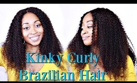 100% Human Brazilian  Kinky Curly  Glueless Lace Front❤ Wigs Review 🇲🇸 | Chinahairmall.com