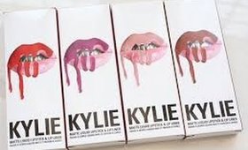 *GIVEAWAY*Kylie Lip Kits+ Lip Swatches+Metal Matte liquid lipstick on WOC