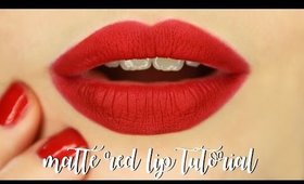 PERFECT MATTE RED LIP TUTORIAL #RedOut