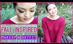 Fall Inspired Makeup and Outfit