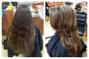 Love this transformation .. Thanks for coming in Miya ❤️ 
Cut highlights and a blow dry .. Another happy client ✨🙆💇💰