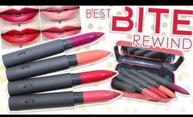 Review & Swatches: BITE Best Bite Rewind | Matte Crème Lip Crayon Lip Set + Dupes!