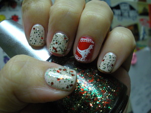 OPI Let them eat rice cake, Orly Monroe's Red and China Glaze Party Hearty