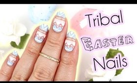 Tribal Egg Nail Art | Easter 2016 ♡