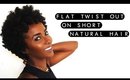 Flat Twist Out On Short Natural Hair Demo + Results