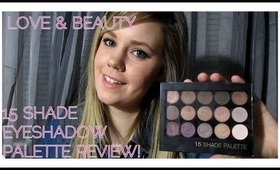 Love & Beauty by Forever21 Eyeshadow Palette Review!