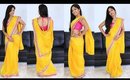 Navratri Special Indian Makeup Tutorial & Saree Outfit [GRWM]