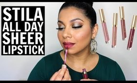 STILA STAY ALL DAY SHEER LIQUID LIPSTICK REVIEW + SWATCHES | MissBeautyAdikt