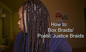 How to Box Braids Poetic Justice Braids Tutorial