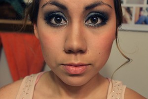 This is a look I put together. I was going for a very dramatic and dark smoky eye.