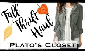 FALL THRIFT HAUL 2016! PLATO'S CLOSET HAUL!