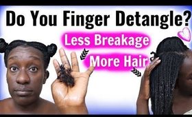How To Safely Finger Detangle Dry 4c Hair + Remove Knots | Less Breakage More Hair