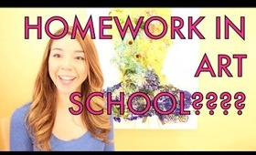 HOMEWORK IN ART SCHOOL?!? What its like!