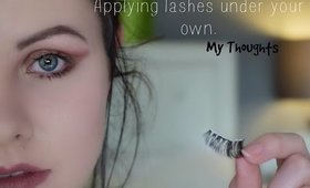 Applying False Lashes Under Your Lashes. My Thoughts
