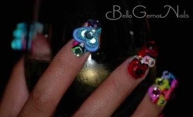 "Rainbow Bright" 4D Xtreme by BellaGemaNails