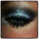 Silver glitter smokey eye! <3
