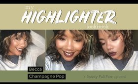 A HIGHLIGHTER LOOKBOOK: Becca Champagne Pop