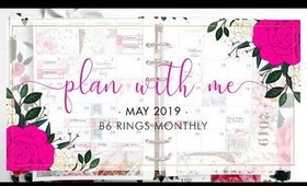 Plan With Me! B6 Rings May 2019 Monthly | Bliss & Faith Paperie