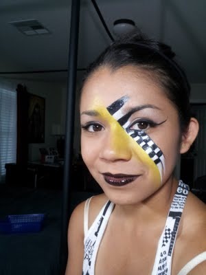 Lady Gaga Challenge look I did on my daughter